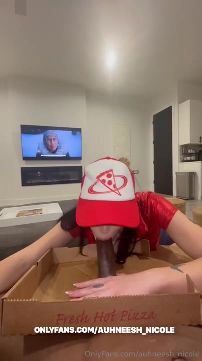 BBC Wrecks Pizza Babe Auhneesh Nicole