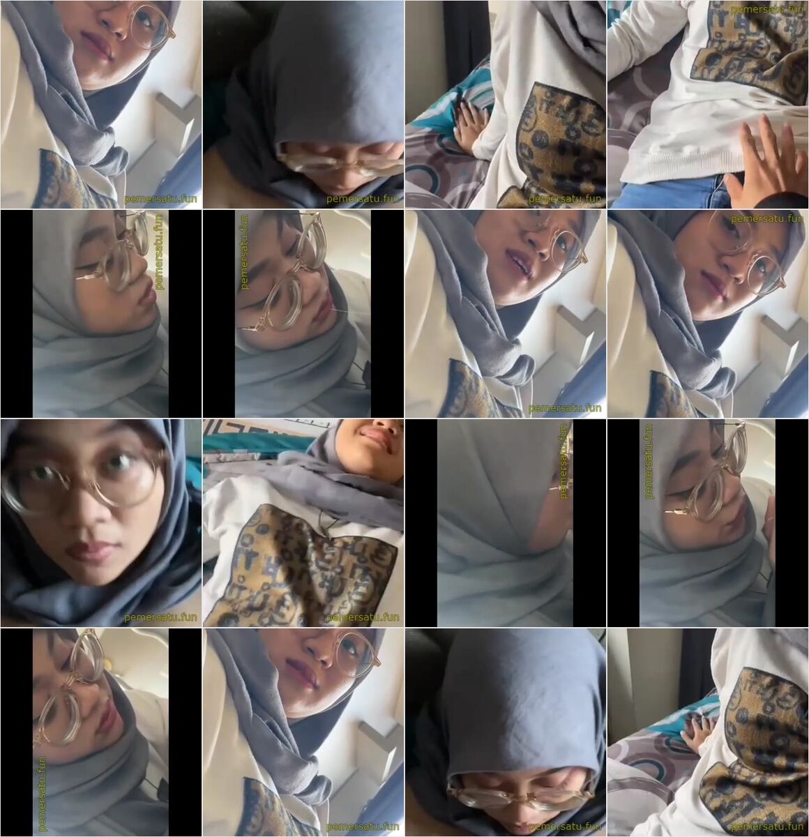 kompilasi hijab kacamata gendut gemoy