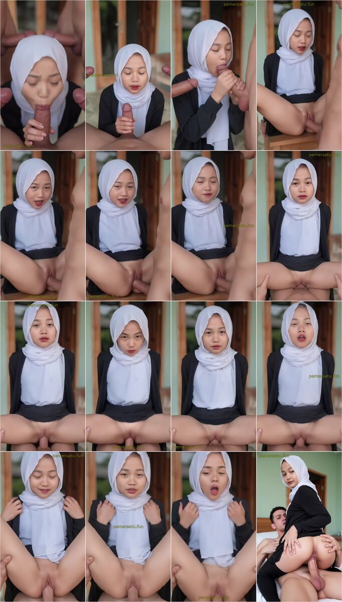 Abg Hijab 18Yo Imut Mungil Dientot Gangbang Depan Rumah